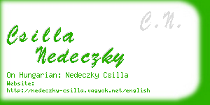 csilla nedeczky business card